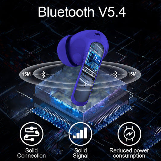 Aptkdoe Wireless Earbuds, Bluetooth 5.4 Headphones Bass Stereo, Ear Buds with Noise Cancelling Mic LED Display, 36H Playtime in Ear Earphones, IP7 Waterproof Sport Headset for Android iOS