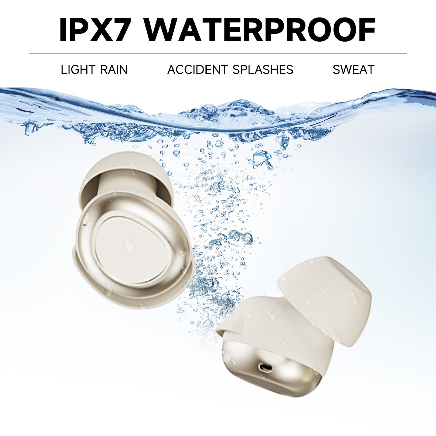2025 Wireless Sleep Buds, Bluetooth 5.4 Sleep Earbuds for Side Sleepers, Hi-Fi Stereo 3D Bass Noise Cancelling Bluetooth headphones, 53H Playtime LED Earphones with Charging Case