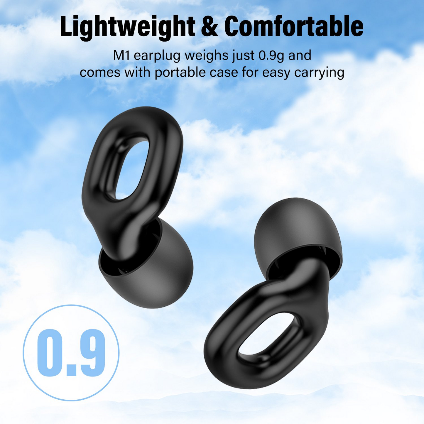 Aptkdoe Ear Plugs for Sleeping Noise Cancelling, Reusable Silicone Earplugs for Sleeping,Concerts,Work,Study,8 Size Eartips with Small Box, 35dB for Noise Reduction Silicone Earplugs