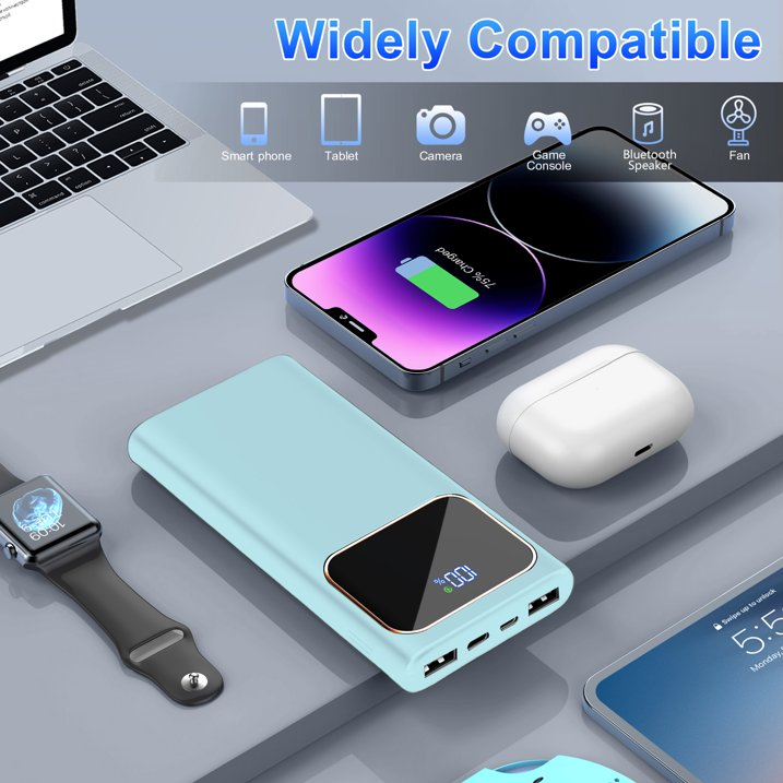 Btootos Portable Charger, 20000mah Power Bank, 22.5W Fast Charging Battery Pack with Usb-c/Usb-a Output, Digital Display Portable Phone Charger for iPhone 16/15/14/13 Pro Samsung Google LG iPad AirPods