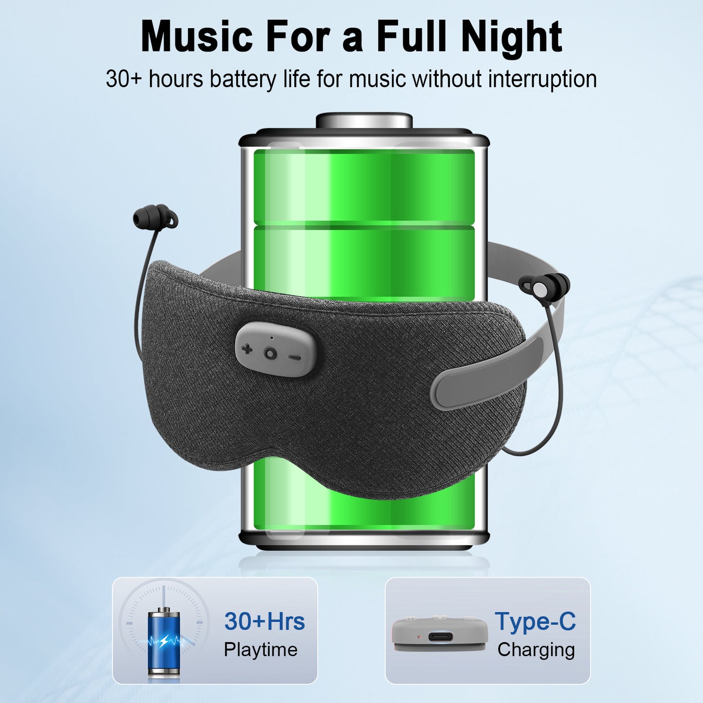 Aptkdoe Sleep Headphones, Sleep Mask with Headphones Bluetooth 5.3 with HD Stereo Speakers for Side Sleepers, Zero Eye Pressure, Adjustable 3D Sleep Eye Mask for Airplane/Travel/Meditation/Nap