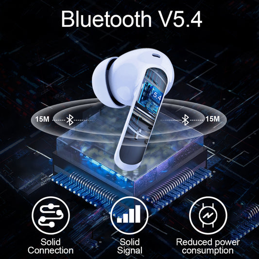 Aptkdoe Wireless Earbuds, Bluetooth 5.4 Headphones Bass Stereo, Ear Buds with Noise Cancelling Mic LED Display, 36H Playtime in Ear Earphones, IP7 Waterproof Sport Headset for Android iOS