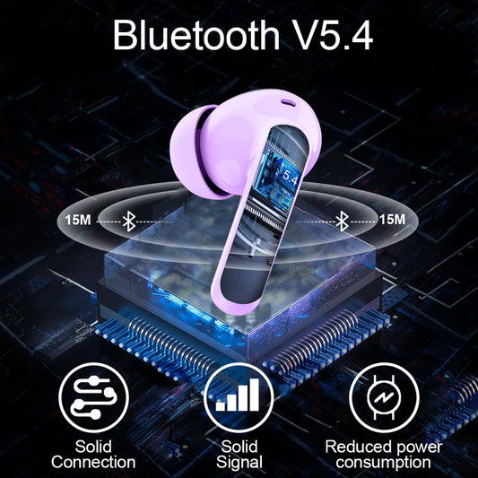 Aptkdoe Wireless Earbuds, Bluetooth 5.4 Headphones Bass Stereo, Ear Buds with Noise Cancelling Mic LED Display, 36H Playtime in Ear Earphones, IP7 Waterproof Sport Headset for Android iOS