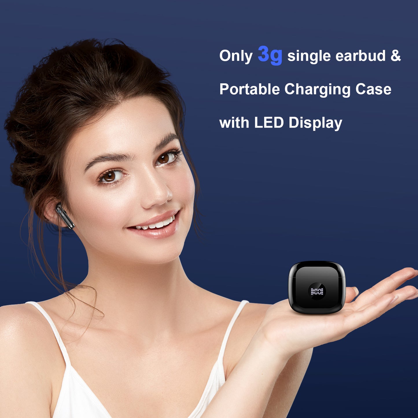 Jxrev Wireless Earbuds, Bluetooth 5.4 Headphones HiFi Stereo, 2025 Wireless Earphones with 4 ENC Noise Cancelling Mics, 40H Playtime Ear Buds with LED Display, IP7 Waterproof Bluetooth Earbuds USB-C Charge