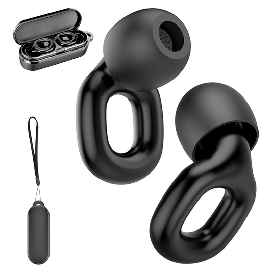 Aptkdoe Ear Plugs for Sleeping Noise Cancelling, Reusable Silicone Earplugs for Sleeping,Concerts,Work,Study,8 Size Eartips with Small Box, 35dB for Noise Reduction Silicone Earplugs