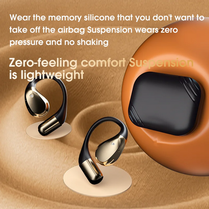 Aptkdoe Open Ear Earbuds, Bluetooth 5.4 Wireless Earphones, 48H Playtime, ENC Microphone Clear Talk, with Earhooks And LED Power Display the Waterproof Headphones, Ideal for Fitness, Travel