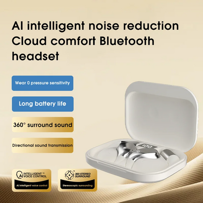 Aptkdoe Open Ear Earbuds, Bluetooth 5.4 Wireless Earphones, 48H Playtime, ENC Microphone Clear Talk, with Earhooks And LED Power Display the Waterproof Headphones, Ideal for Fitness, Travel