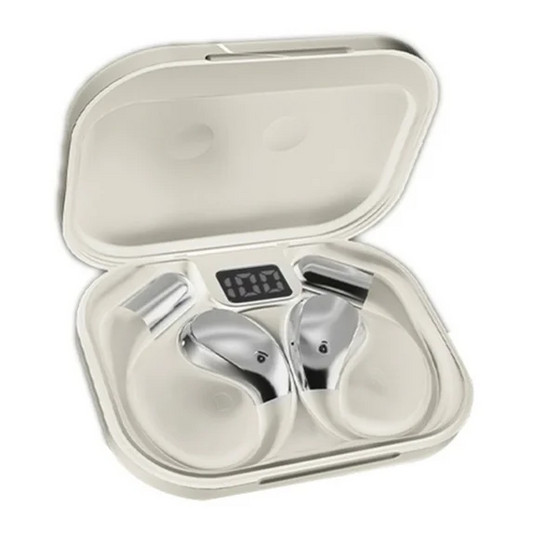 Aptkdoe Open Ear Earbuds, Bluetooth 5.4 Wireless Earphones, 48H Playtime, ENC Microphone Clear Talk, with Earhooks And LED Power Display the Waterproof Headphones, Ideal for Fitness, Travel