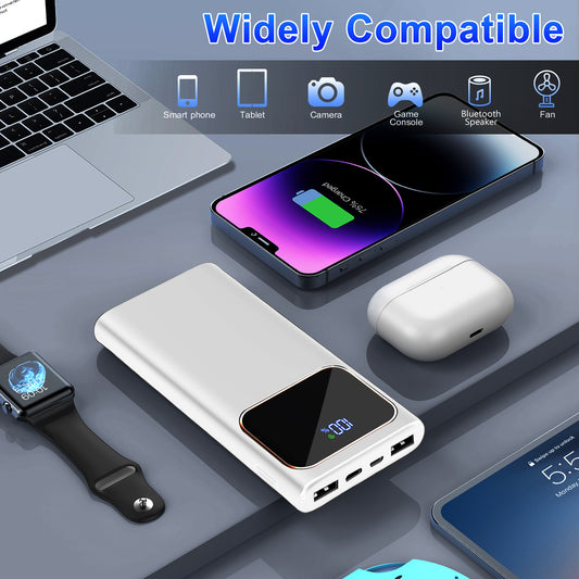 MUGO Portable Charger, 20000mAh Power Bank, 22.5W Fast Charging Battery Pack with USB C/USB A Output, Digital Display Portable Phone Charger for iPhone 16/15/14/13 Pro Samsung Google LG iPad AirPods