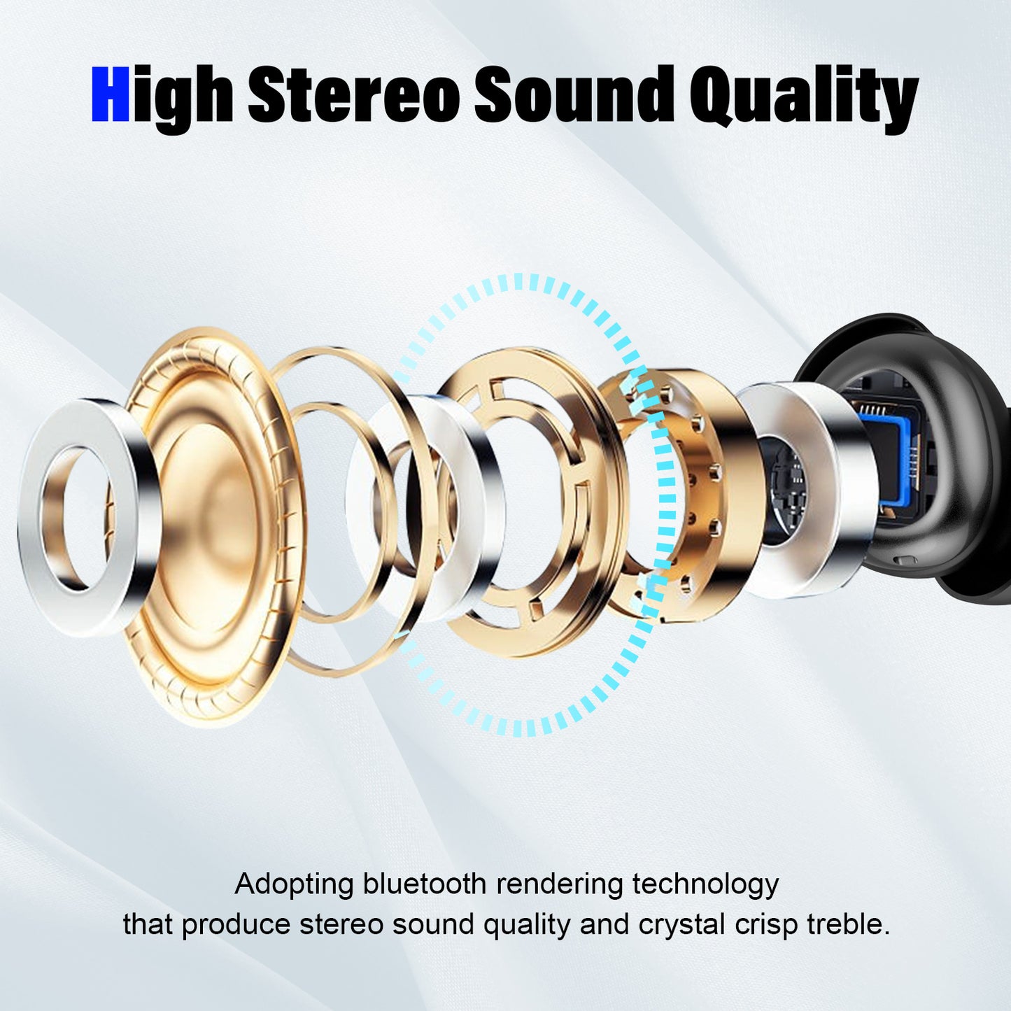 Aptkdoe Sleep Earbuds, Noise Cancelling Wireless Ear buds for Side Sleepers, Bluetooth 5.4 in Ear Light-Weight Mini Headphones, 47H Playtime Clear Calls Earphones for Sleeping, Exercise, Working, Hiking