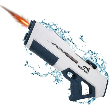 Btootos Electric Water Guns for Adults Kids, Automatic Water Reload & Shooting, Automatic Water Gun, Large Capacity Battery Powered Squirt Gun, Summer Beach Pool Backyard Outdoor Toys（White）