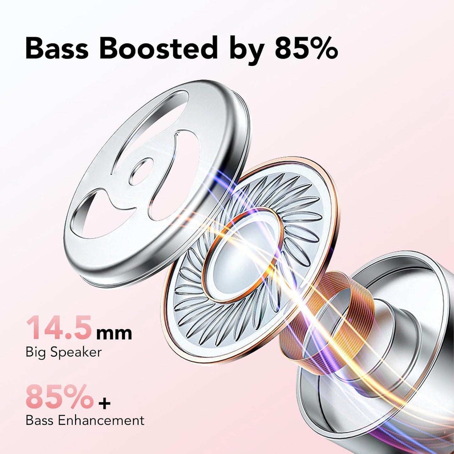 ONYQRA Wireless Earbuds Bluetooth 5.3 Headphones 60hrs Playtime with Digital Display Sports Wireless Headphones with Earhook Deep Bass IPX7 Waterproof Over-Ear Earbuds for Android iOS Workout