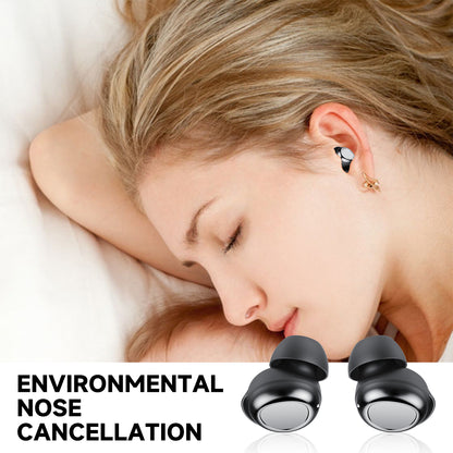 Aptkdoe Sleep Ear Buds, Bluetooth 5.4 Ultra-Mini Sleep Earbuds for Side Sleepers, Hi-Fi Stereo 3D Bass Noise Cancelling Wireless headphones, 53H Playtime with IP7 Waterproof LED Earphones, USB C
