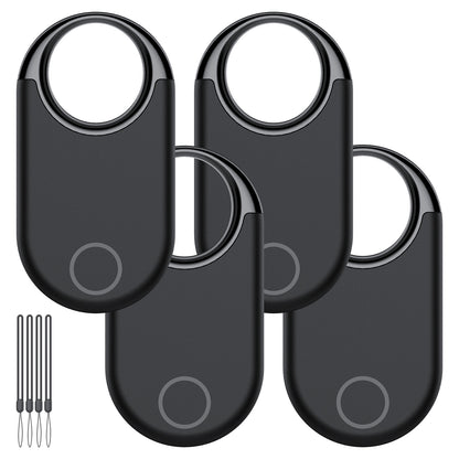 Aptkdoe Bluetooth Tracker, Smart GPS Locator Tracking Device, Item Finder for Keys, Wallet, Luggage, Pets, Use with Phones and Tablets Android or Later, Black