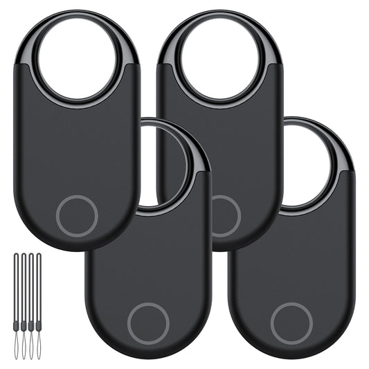 Aptkdoe Bluetooth Tracker, Smart GPS Locator Tracking Device, Item Finder for Keys, Wallet, Luggage, Pets, Use with Phones and Tablets Android or Later, Black