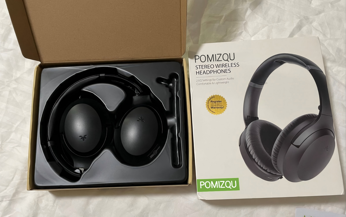 POMIZQU Wireless Headphones for TV Watching with Clear Dialogue, Compatible with TVs Equipped with Optical or AUX Audio Output Ports