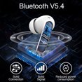 Aptkdoe Wireless Earbuds, Bluetooth 5.4 Headphones Bass Stereo, Ear Buds with Noise Cancelling Mic LED Display, 36H Playtime in Ear Earphones, IP7 Waterproof Sport Headset for Android iOS