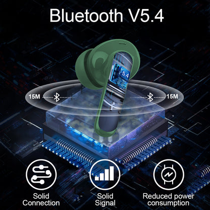 Aptkdoe Wireless Earbuds, Bluetooth 5.4 Headphones Bass Stereo, Ear Buds with Noise Cancelling Mic LED Display, 36H Playtime in Ear Earphones, IP7 Waterproof Sport Headset for Android iOS