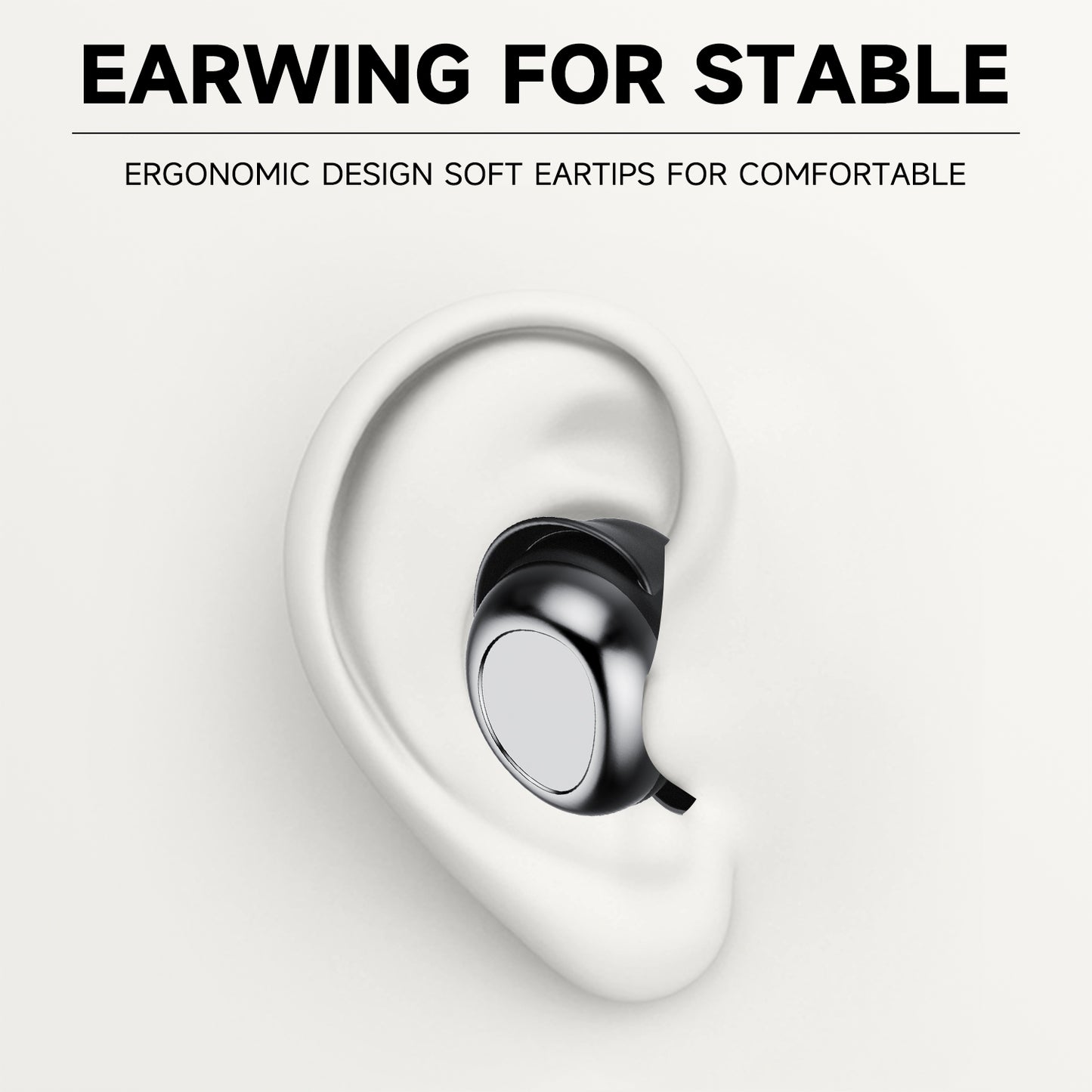 Aptkdoe Sleep Ear Buds, Bluetooth 5.4 Ultra-Mini Sleep Earbuds for Side Sleepers, Hi-Fi Stereo 3D Bass Noise Cancelling Wireless headphones, 53H Playtime with IP7 Waterproof LED Earphones, USB C