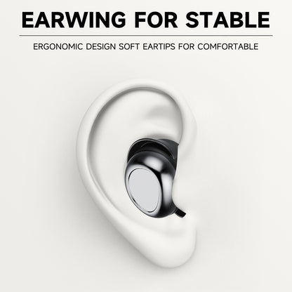 Aptkdoe Sleep Ear Buds, Bluetooth 5.4 Ultra-Mini Sleep Earbuds for Side Sleepers, Hi-Fi Stereo 3D Bass Noise Cancelling Wireless headphones, 53H Playtime with IP7 Waterproof LED Earphones, USB C