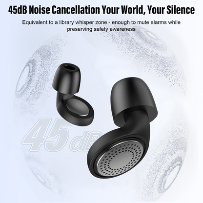 Aptkdoe Ear Plugs for Sleeping, Noise Reduction Soft Memory Foam Earplugs, 4 Pairs Reusable Hearing Protection Earplugs with UV Sterilization Case for Sleep, Deep Focus, Travel, Noise Sensitivity