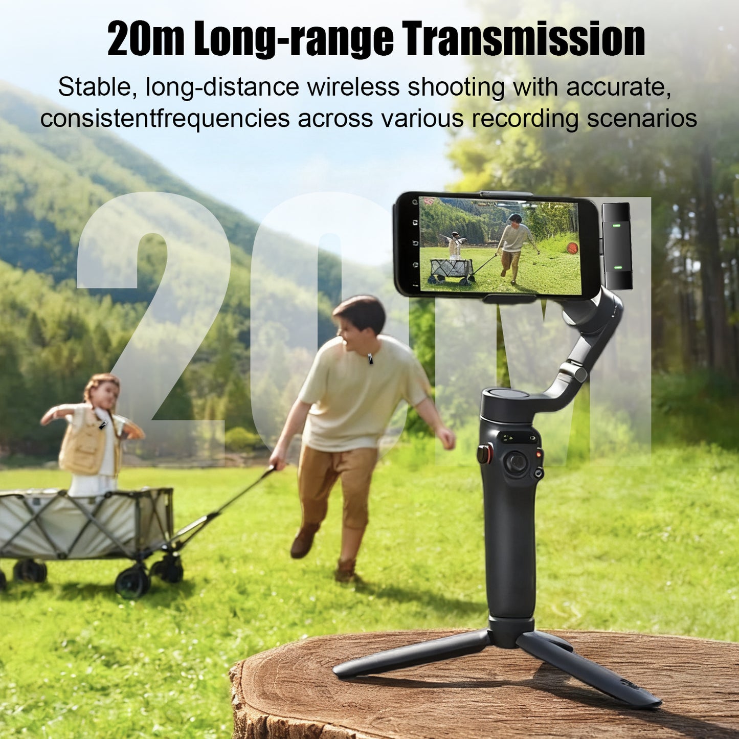 Btootos J68 Wireless Microphone for iOS, Lavalier Microphones, noise cancelling mic mini for Clear Recording, 2 USB-C Mic for YouTube, Podcast, Vlogging, ASMR
