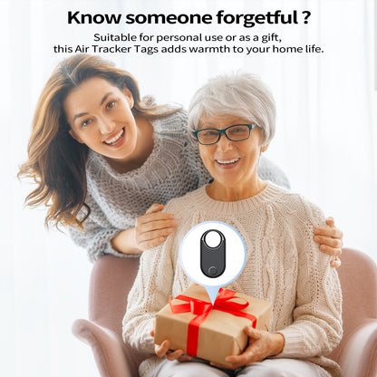 Aptkdoe Bluetooth Tracker, Smart GPS Locator Tracking Device, Item Finder for Keys, Wallet, Luggage, Pets, Use with Phones and Tablets Android or Later, Black