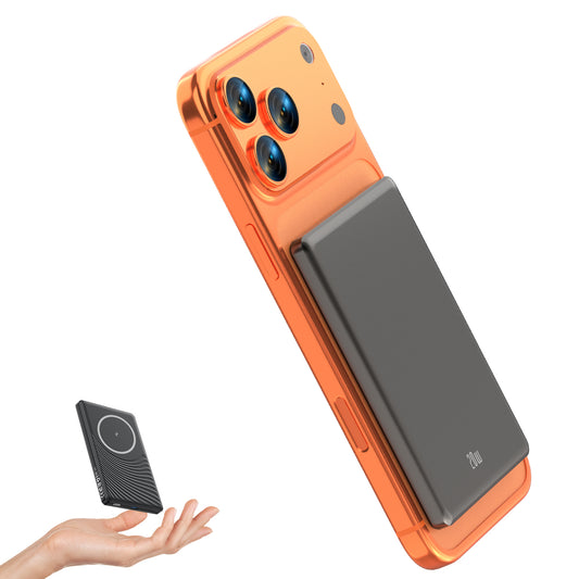 MUGO Magsafe Portable Charger, Ultra Slim 5000mAh Magnetic Wireless Portable Charger, Compatible with iPhone 17/16/15/14/13 Pro Max Pro Plus, with Type-C Cable 20W PD Fast Charging