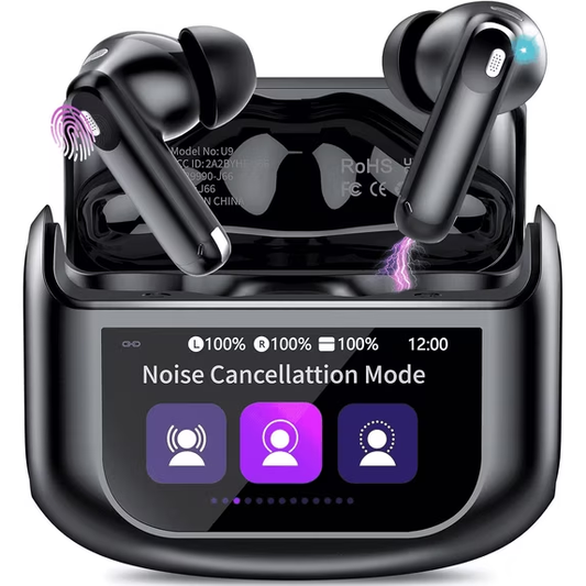 Aptkdoe Touch Screen Wireless Earbuds, Bluetooth 5.4 Ear Buds with Multifunctional with ENC Noise Cancelling MicClear Calls Earphones, 48H Bass Stereo Headphones, IP7 Waterproof Headphones for Workout