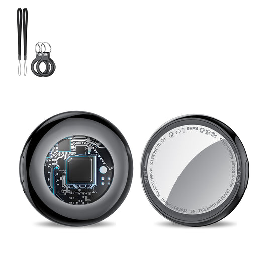 Btootos Bluetooth Tracker, 2-Pack Smart Air Tag, Key Finder and Item Locator Works with Apple Find My (iOS Only), with Protective Case/Key Ring/Lanyard, Tracker Tag for Keys/Luggage/Wallet, etc.